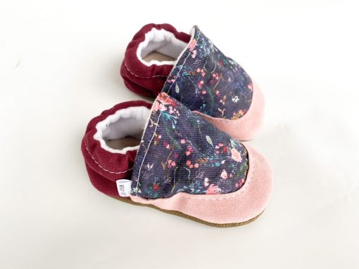Dusty Floral Baby Shoes