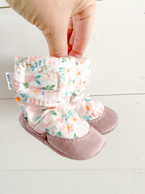 Floral Flush Baby Bootie