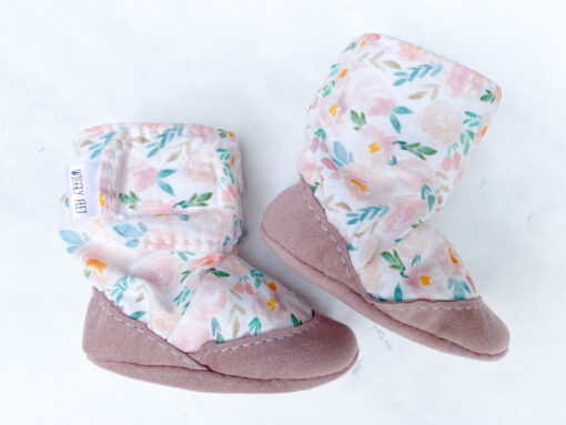 Floral Flush Baby Bootie